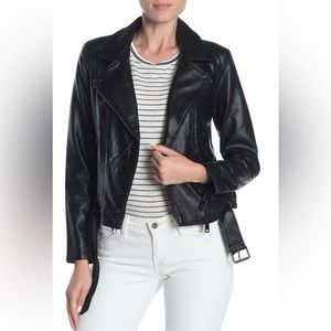 Elodie Faux Leather Moto Jacket